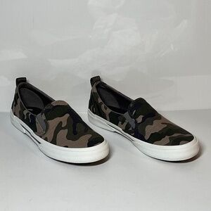 Sperry Pier Wave Camouflage Slip On Sneakers